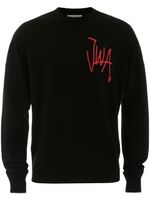 JW Anderson pull à logo en intarsia - Noir