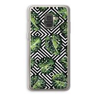 Geometrische jungle: Samsung Galaxy A8 (2018) Transparant Hoesje