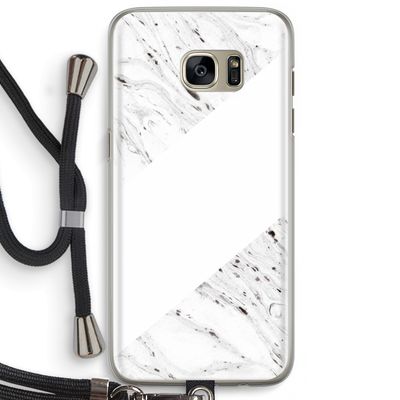 Biggest stripe: Samsung Galaxy S7 Edge Transparant Hoesje met koord