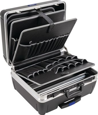 Promat Hardkunststof koffer | binnen-B485xD230xH375mm | HDPE-materiaal 42 l | aluminium-frame - 4000871666 4000871666