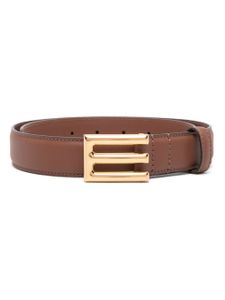 ETRO ceinture en cuir à boucle logo - Marron