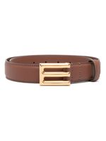 ETRO logo-buckle leather belt - Marron - thumbnail