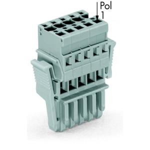 WAGO 769-110/021-000 Connector, female Grijs 10 stuk(s)