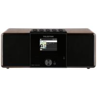 Telestar DIRA S 32i CD Radio/CD-speler DAB+, VHF (FM), Internet DLNA, WiFi, USB, CD, Bluetooth, Internetradio Incl. afstandsbediening Hout (donker)