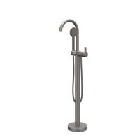 IVY Pact Badmengkraan Vrijstaand - draaibare uitloop - 150cm - Doucheslang - satin mist handdouche - Geborsteld metal black PVD 6303016
