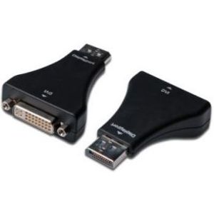 ASSMANN Electronic AK-340603-000-S tussenstuk voor kabels DisplayPort DVI-I (24 +5) Zwart