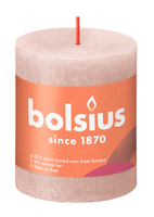 Bolsius Rustiek Stompkaars Misty Pink 80/68