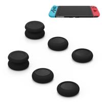 Linker + rechter gamepad Rocker Cap-knop cover voor schakelaar (zwart)