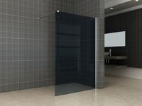 Wiesbaden Comfort inloopdouche 120x200 cm - 10 mm NANO rookglas