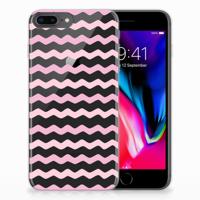 Apple iPhone 7 Plus | 8 Plus | TPU bumper | Waves Roze