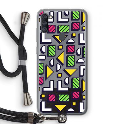 8-bit N°4: Samsung Galaxy A11 Transparant Hoesje met koord