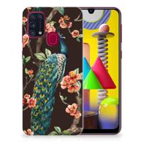 Samsung Galaxy M31 | TPU Hoesje | Pauw met Bloemen
