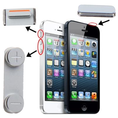 3 in 1 voor iPhone 5 (Mute knop + / uit-knop + volumeknop)