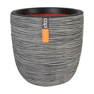 Pot bol rib NL 43x41 antraciet - Capi europe