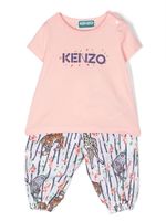 Kenzo Kids pantalon à imprimé graphique - Rose