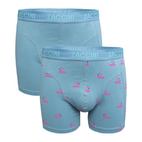 Zaccini 2-pack boxershorts flamingo