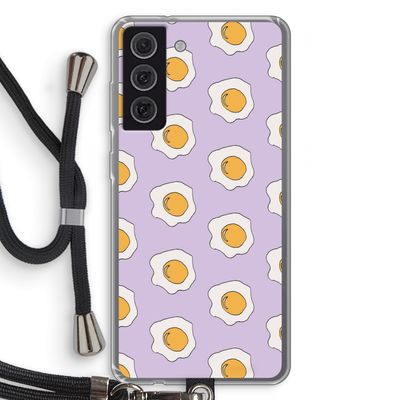 Bacon to my eggs #1: Samsung Galaxy S21 FE Transparant Hoesje met koord