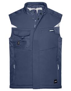 James & Nicholson JN825 Craftsmen Softshell Vest -STRONG- - Navy/Navy - 4XL