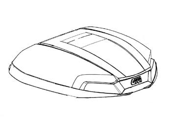 GIVI E46NT2 Bovenschaal, Onderschaal & deksel voor koffers op de moto