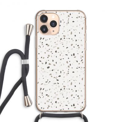 Terrazzo N°14: iPhone 11 Pro Max Transparant Hoesje met koord