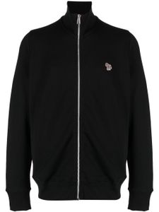 PS Paul Smith sweat zippé à patch zèbre - Noir