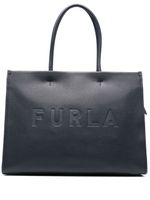 Furla sac à main en cuir à logo embossé - Bleu - thumbnail