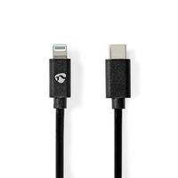Nedis Lightning Kabel | 480 Mbps | 2 m | 1 stuks - CCGP39650BK20 CCGP39650BK20 - thumbnail