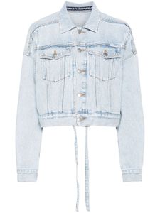 Alexander Wang veste courte en jean - Bleu