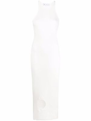 Off-White robe Meteor à design sans manches - Blanc