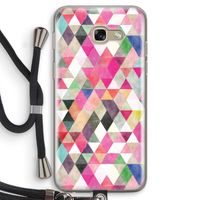Gekleurde driehoekjes: Samsung Galaxy A5 (2017) Transparant Hoesje met koord