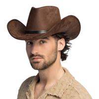 Carnaval Cowboy hoed Bronco - bruin - voor volwassenen - Western