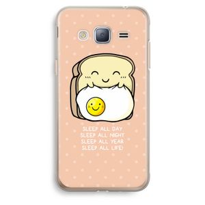 Sleep All Day: Samsung Galaxy J3 (2016) Transparant Hoesje