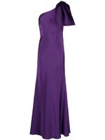 Sachin & Babi Aubrey satin-finish bow gown - Violet - thumbnail