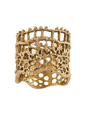 Aurelie Bidermann dentelle bague ring - Métallisé