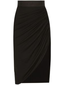 Dolce & Gabbana draped asymmetric miniskirt - Noir