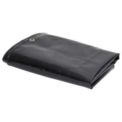 Zeildoek 650 g/m 4x6 m Zwart
