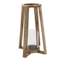 PTMD Klaas Brown wooden cross lantern L - thumbnail