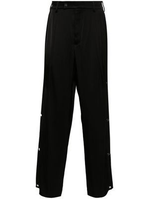 AMIRI pantalon droit à plaque logo - Noir