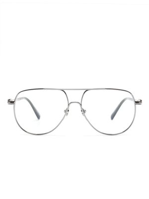 Moncler Eyewear lunettes de vue à monture pilote - Gris