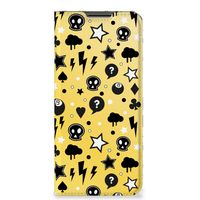 Mobiel BookCase OPPO A54 5G | A74 5G | A93 5G Punk Geel