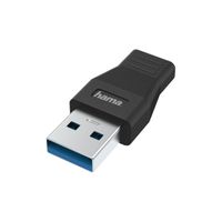 Hama USB-adapter, USB-A-stekker - USB-C-aansluiting, USB 3.2 Gen1, 5 Gbit/s Desktop accessoire - thumbnail