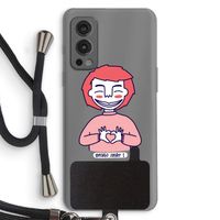 Hartje: OnePlus Nord 2 5G Transparant Hoesje met koord