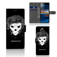 Telefoonhoesje met Naam Sony Xperia 10 Skull Hair