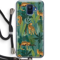 Luipaard 2: Samsung Galaxy A6 (2018) Transparant Hoesje met koord