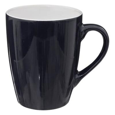 5Five Koffiemokken Colorama - 1x stuks - Keramiek - blauw - 380 ml - 9 x 11 cm