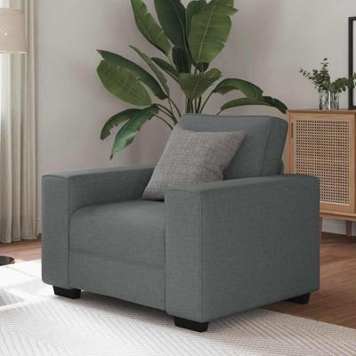 Fauteuil 60 cm stof donkergrijs