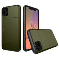 Schokbestendig robuuste Armor beschermhoes met kaartsleuf voor iPhone 11 Pro (Army Green) Schokbestendig robuuste Armor beschermhoes met kaartsleuf voor iPhone 11 Pro (Army Green)