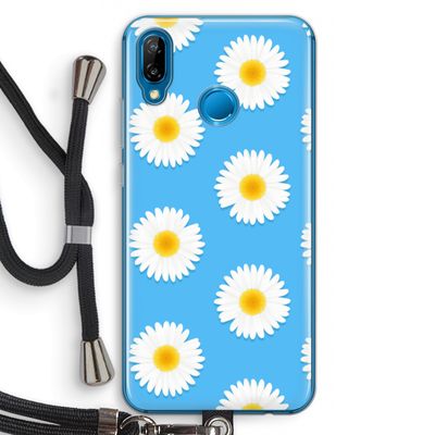 Margrietjes: Huawei P20 Lite Transparant Hoesje met koord