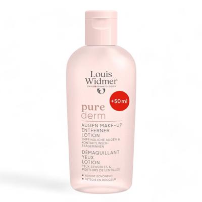 Louis Widmer Purederm Oogmake-Up Reinigingslotion 100 ml+50ml Gratis