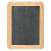 Krijtbordje met houten rand 16,5x21,5 cm